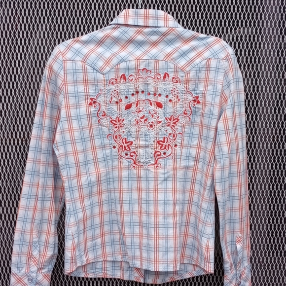 Vigoss Embellished Button Shirt - Picture 2 of 8